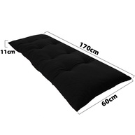 Futon Almofada Dobrável de Espuma Solteiro Preto – Conforto e Versatilidade - imagem 2