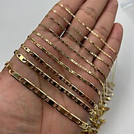 Corrente Ouro 18k Piastrine 45cm: Elegância e Versatilidade - imagem 2