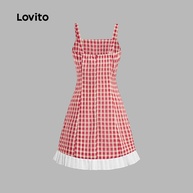 Vestido Xadrez 2 em 1 Lovito: Estilo e Versatilidade - imagem 2