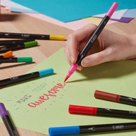 Caneta Dual Tip Azul Bic: Intensidade e Versatilidade - imagem 2