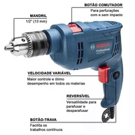 Furadeira Bosch GSB 550: Potência e Versatilidade - imagem 2