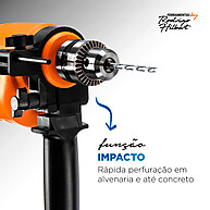 Furadeira com Impacto Mondial FI-RH-01M: Potência e Versatilidade - imagem 2