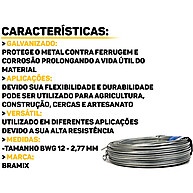 Arame Galvanizado Bramix 2,77mm: Resistência e Versatilidade - imagem 2