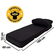Puff Colchonete Dobrável 3 em 1 com Travesseiro - Conforto e Versatilidade em Um Só Produto - imagem 5