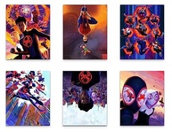 Pôsteres Homem-Aranha: Across the Spider-Verse - Conjunto de 6 Impressões Decorativas com Personagens Iconicos - imagem 2