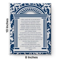 Arte de Parede Cristã com Versículo Bíblico | Pôster em Tela Decorativo com Ordem de São Francisco | Decoração Religiosa para Casa - imagem 3