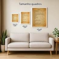 Quadro Decorativo Salmo 91 com Moldura - Versículo Bíblico de Proteção e Fé para Sua Casa - imagem 3