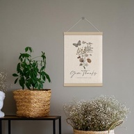 Pôster Decorativo Cristão com Moldura Boho - Versículos Bíblicos em Design Floral 30,5x40,6cm - imagem 5