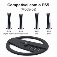 Stand Mesa Base Vertical Playstation 5 PS5 Slim e Fat - Design Moderno e Estabilidade Total - imagem 5