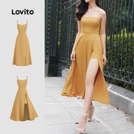 Vestido Amarelo Lovito: Elegância Casual! - imagem 1