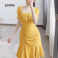 Vestido Amarelo Lovito: Elegância e Frescor! - imagem 1