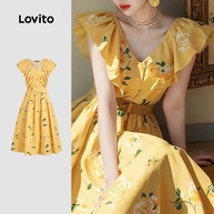 Vestido Amarelo Lovito: Romance e Estilo! - imagem 1