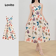 Vestido Boho com Estampa de Borboleta Lovito L131LD1393 - imagem 1