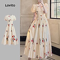 Vestido Boho Floral Lovito: Estilo e Conforto para Mulheres - imagem 1