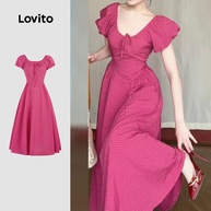 Vestido Boho Xadrez Lovito: Elegância e Conforto - imagem 1