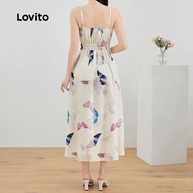 Vestido Borboleta Franzido Lovito: Elegância Casual - imagem 1