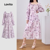 Vestido Borboleta Lovito: Elegância e Fluidez - imagem 1