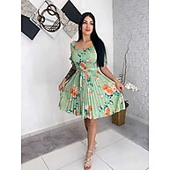 Vestido Plissado Curto: Elegância Casual ✨ - imagem 5