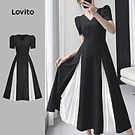 Vestido Colorblock Lovito: Elegância e Estilo - imagem 1