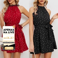 Vestido de Bolinhas Lovito: Elegância Casual - imagem 1
