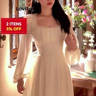 Vestido de Renda Transparente: Elegância Lovito - imagem 1