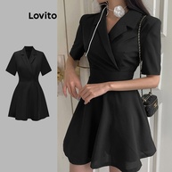 Vestido Elegante Lovito: Amarração e Estrutura - imagem 1