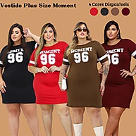 Vestido Estampado Plus Size até 56 – Camisão Feminino Verão - imagem 1