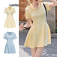 Vestido Feminino Lovito: Casual, Liso e Versátil - imagem 1