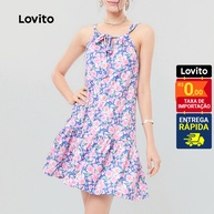 Vestido Floral Babado Lovito: Estilo e Conforto! - imagem 1