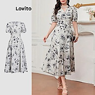 Vestido Floral Elegante Lovito: Seu Look Perfeito! - imagem 1
