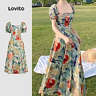 Vestido Floral Lovito: Conforto e Estilo! - imagem 1