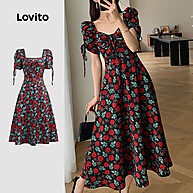 Vestido Floral Lovito: Elegância Casual de Verão - imagem 1