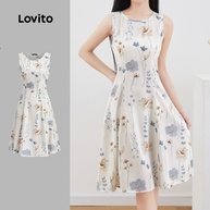 Vestido Floral Lovito: Elegância Casual - imagem 1