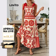 Vestido Floral Lovito: Elegância e Renda - imagem 1