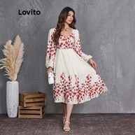 Vestido Floral Lovito: Elegância para o Verão - imagem 1