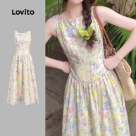 Vestido Floral Lovito: Estilo Casual e Leve - imagem 1