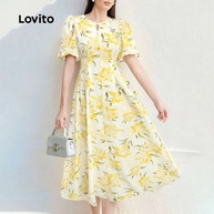 Vestido Floral Lovito: Romântico e Elegante - imagem 1