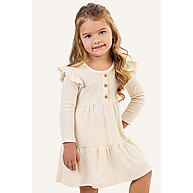 Vestido Infantil Bege: Conforto e Charme! - imagem 1