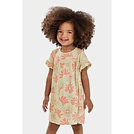 Vestido Infantil Menina Floral Elian Verde – Charme e Conforto - imagem 1