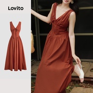 Vestido Laranja Lovito: Casual e Elegante - imagem 1