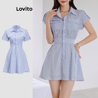 Vestido Listrado Lovito: Elegância e Conforto - imagem 1