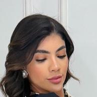 Vestido Longo Floral Feminino com Cintura Elástica e Gola V - imagem 1