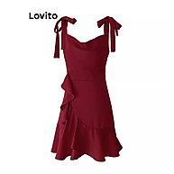 Vestido Lovito Assimétrico Casual Liso – Estilo e Conforto - imagem 1