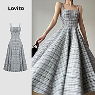 Vestido Lovito Elegante: Toque Suave e Estilo Único - imagem 1