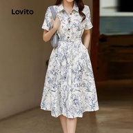 Vestido Lovito Estampado: Casual e Moderno - imagem 1