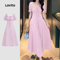 Vestido Lovito Roxo: Elegância e Conforto! - imagem 1
