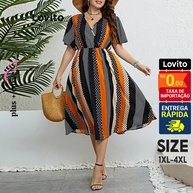 Vestido Midi Estampado Plus Size: Conforto e Estilo! - imagem 1