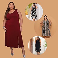 Vestido Midi Regata Plus Size: Elegância e Conforto - imagem 1