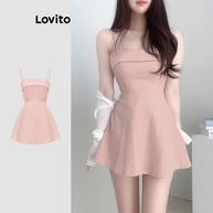 Vestido Ombro Frio Lovito: Elegância Casual - imagem 1