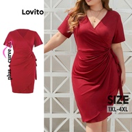 Vestido Plus Size Elegante: Lovito LNL37033 - imagem 1
